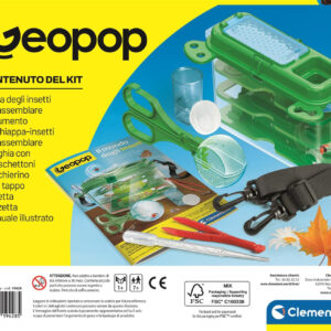 Clementoni x Geopop Il Mondo degli Insetti 19428 Gioco Scientifico Kit Fauna Box Acchiappa-Insetti 10+ Anni Made in Italy 5 3 7