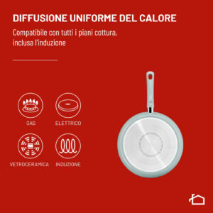 Padella Antiaderente Lagostina Salvia 20 cm Rivestimento Mineralia Induzione 6 4 16