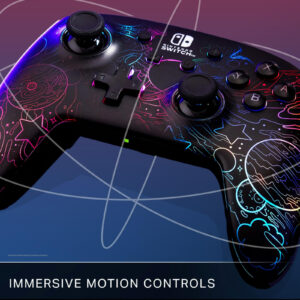 Powera Controller Wireless Lumectra Galactic Vortex NSGP0349-01 Nintendo Switch LED RGB 2 Pulsanti Mappabili 7 5 36