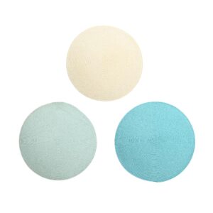 SOTTOPIATTO TESSUTO PP D.38CM COLORI ASS. AZZ/CREM
