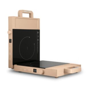 Tognana Iridea Piastra Induzione Doppia Portatile 3500W 2 Zone Timer 99 min Display Digitale Richiudibile Carta da Zucchero