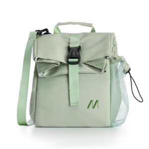 Muitomas Borsa Termica COOLBAG8LGN 8L Verde Salvia con Tasca Laterale