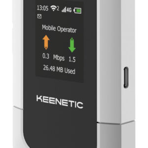Keenetic Roamer 4G KN-5110 Hotspot Mobile Wi-Fi 6 4G LTE Nano SIM Batteria 3000 mAh USB-C