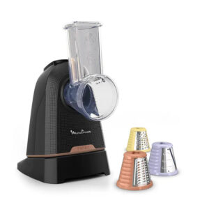 Moulinex Fresh Express Twist Grattugia Elettrica Tagliaverdure 3 Funzioni 150W Nero DK8638