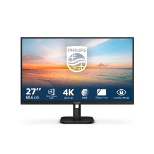 Philips 27E1N1800A Monitor 27" 4K UHD IPS HDR10 3840x2160 60Hz HDMI DisplayPort Altoparlanti Integrati Nero