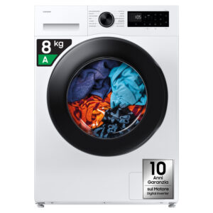Samsung WW80FG5L32AEET Lavatrice Slim Caricamento Frontale 8 kg 1200 Giri/min Classe A Wi-Fi Bianco 3 1 26