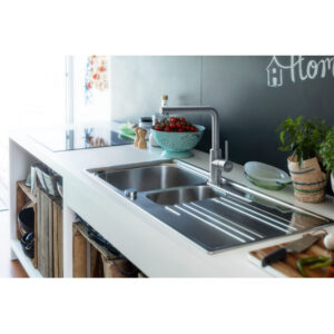 Franke Miscelatore Monocomando Smart Glenda Canna Girevole 180° Inox Satinato Aeratore Laminare 4 2 46