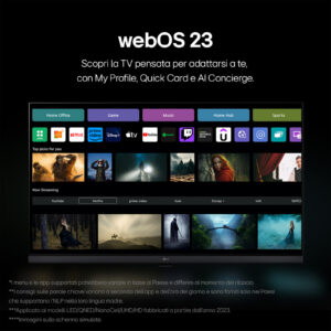 Lg 43LR6000LA Smart TV 43" Full HD LED webOS 23 HDR10 Wi-Fi DVB-T2 Game Optimizer Nero 5 3 19