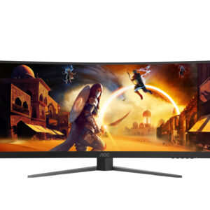 Aoc Monitor Gaming CU34G4 34" Curvo WQHD 3440x1440 180Hz Fast VA 1ms HDR10 FreeSync Premium Nero 7 5 6