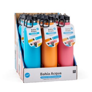 BORRACCIA TERMICA IN ACCIAIO INOX 1000ML COL. ASS