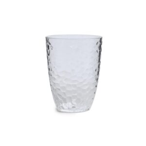 BICCHIERE PLASTICA PS 400ML D.8.5XH.11CM TRASP.