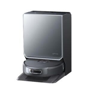 Narwal Flow 2 Robot Aspirapolvere e Lavapavimenti con Stazione Multifunzione WiFi 31.000 Pa Acqua Calda 60&deg;C LiDAR Mappatura 3D Nero