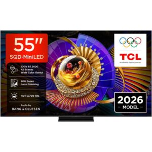 Tcl 55C7L Smart TV 55" SQD-Mini LED 4K 144Hz 2700 Nit Google TV Dolby Vision Atmos Bang & Olufsen