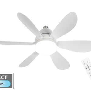 VL520PF VENT.SOFFITTO 20W 6PALE C/LAMPADA+TEL.VELIMA