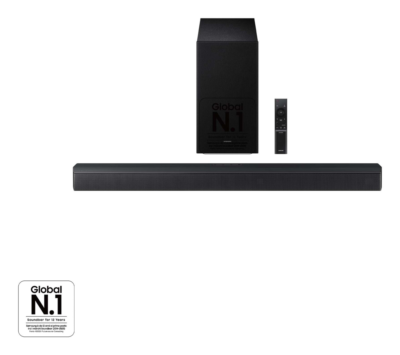 Samsung HW-B650F/ZF Soundbar 3.1 Canali 370W Subwoofer Wireless Dolby Audio DTS Virtual:X Q-Symphony HDMI ARC Bluetooth Nero 1 0 108