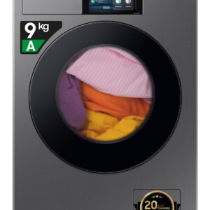 Samsung WF90F09C4SU3 Lavatrice Caricamento Frontale 9 kg 1400 Giri/min Classe A Ecodosatore AI EcoBubble Wi-Fi Dark Silver