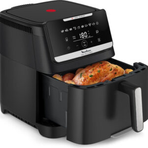 Moulinex EZ8428F0 Friggitrice ad Aria 7L Silenziosa 1800W 10 Programmi Capacità XXL 8 Persone Nero