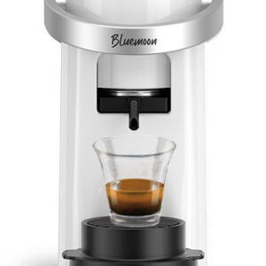 Caffè borbone Bluemoon Macchina da Caffè a Cialde ESE 44mm Multifunzione Espresso Infusi Bevande Calde 15 bar 0,9L Bianco