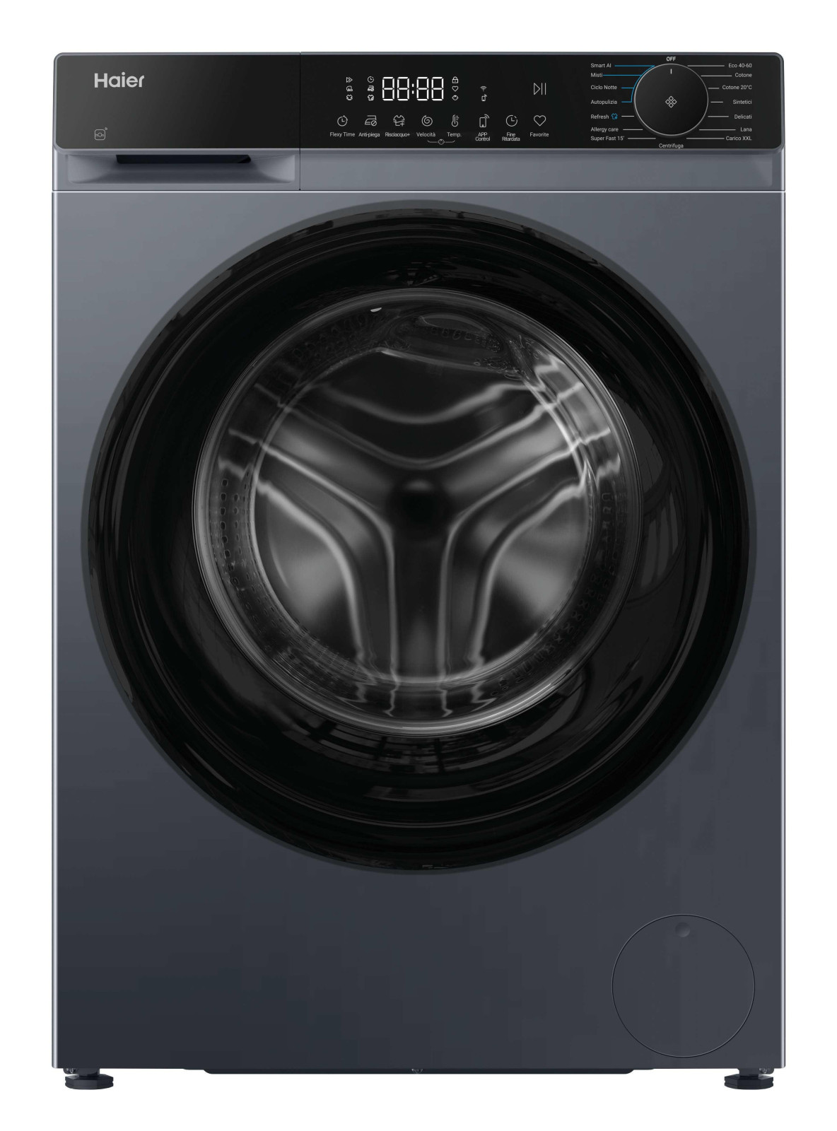 Haier HW100BP14357GUIT Lavatrice Carica Frontale 10 kg 1400 Giri Classe A Antracite Wi-Fi Vapore 1 0 162