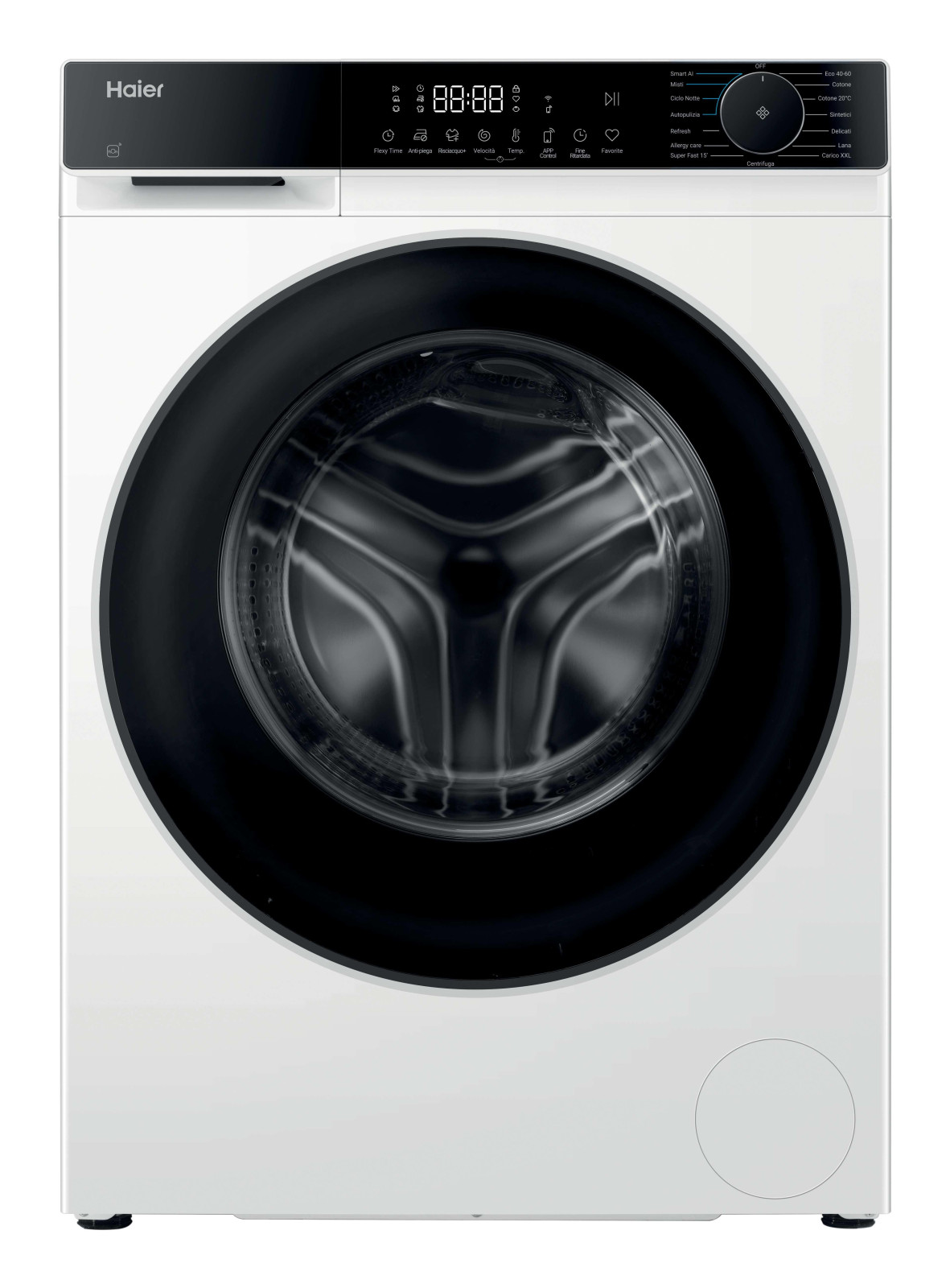 Haier HW110-BP14357UIT Lavatrice Carica Frontale 11 kg 1400 giri Classe A Wi-Fi Vapore AI Bianco 1 0 163