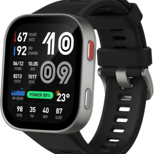 Amazfit Bip Max Smartwatch 50mm AMOLED 2.07" GPS 4GB Mappe Offline 150+ Sport 5 ATM 20 Giorni Argento