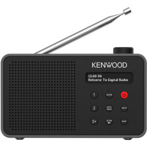 Kenwood CR-M25DAB-B Radiosveglia DAB+/FM Bluetooth 5.3 LCD Batteria USB-C ASA Nero