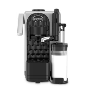 Didiesse Milk Side Macchina Caffè Espresso a Cialde ESE 44mm con Cappuccinatore 1,3 L 1850W Silver