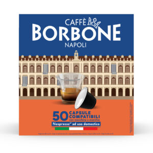 Caffè borbone Capsule Compatibili Nespresso Miscela Decisa Intensità 9/10 50 pz