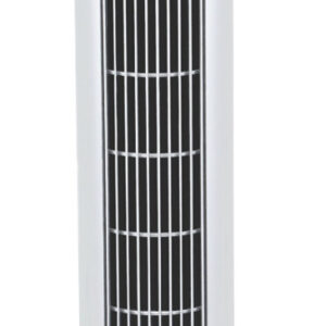 Dcg eltronic VE9095 Ventilatore a Torretta da Pavimento 3 Velocità Oscillazione 90° Timer 45W Nero/Bianco
