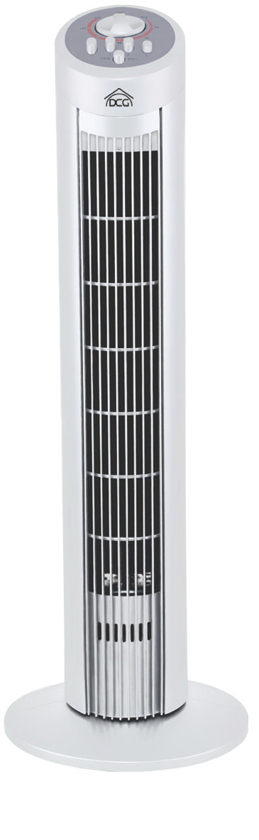 Dcg eltronic VE9095 Ventilatore a Torretta da Pavimento 3 Velocità Oscillazione 90° Timer 45W Nero/Bianco 1 0 247