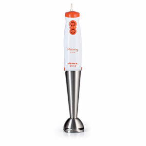 Ariete Frullatore a Immersione 881 Pimmy 200 W 2 Velocità Lame Acciaio Inox Bianco Arancione