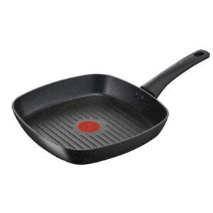 Bistecchiera Grill Quadrata Lagostina Cucina Facile 26x26 cm Alluminio Antiaderente Mineralis Thermo-Signal