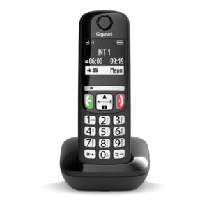Gigaset E270 Telefono Cordless DECT Senior Vivavoce Tasti Grandi Rubrica 100 Nero