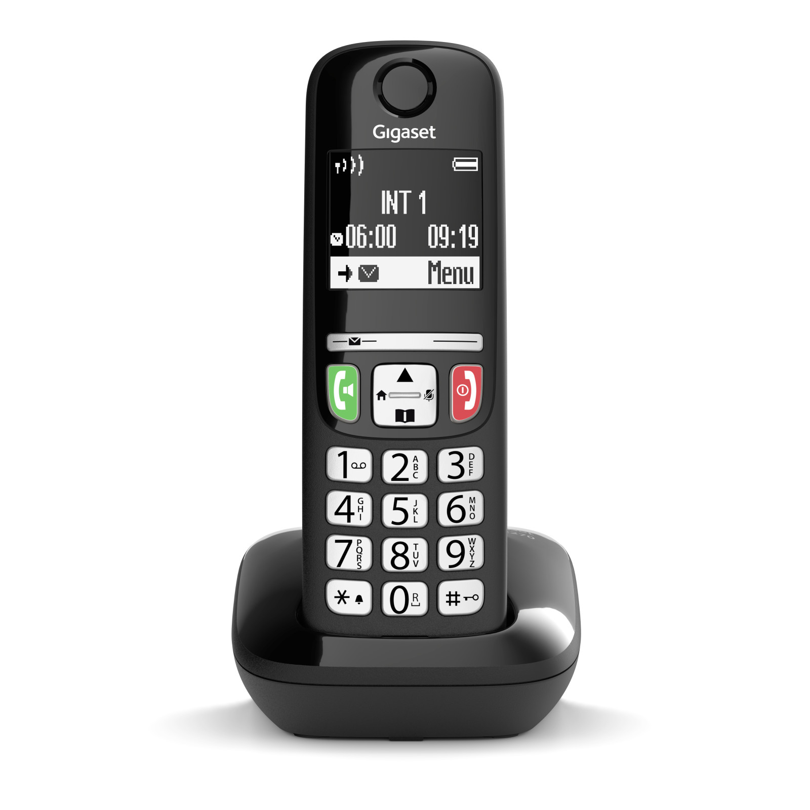 Gigaset E270 Telefono Cordless DECT Senior Vivavoce Tasti Grandi Rubrica 100 Nero 1 0 301