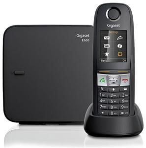 Gigaset E630 Telefono Cordless DECT IP65 Display TFT 1.8" Nero