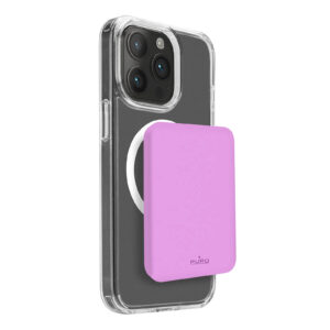 Puro Mini Power Mag Power Bank MagSafe 4200mAh Wireless 15W USB-C iPhone 12 e successivi Rosa