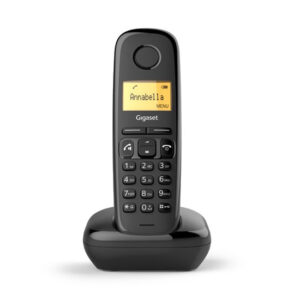 Gigaset A270 Telefono Cordless DECT Vivavoce Display Illuminato Rubrica 80 Contatti ECO DECT Nero