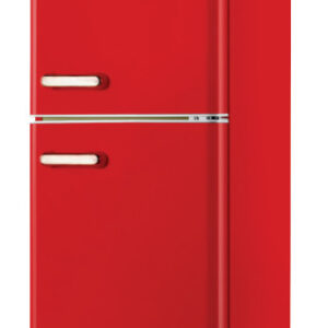 Dcg eltronic MF110RCDP Frigorifero Combinato Doppia Porta 110 L Stile Retrò Rosso