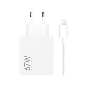 Xiaomi BHR9465EU Caricabatterie da Parete 67W USB-A con Cavo USB-C 1m Bianco