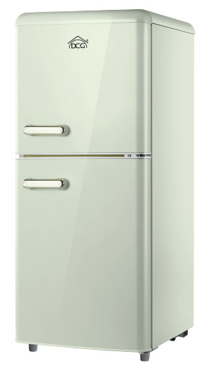 Dcg MF110CCDP Frigorifero Combinato 110L Libera Installazione Design Retrò Crema Classe E 1 0 334