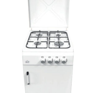 Dcg eltronic EKP2400 Cucina a Gas 4 Fuochi Bianca 50x50 cm con Alloggio Bombola FFD