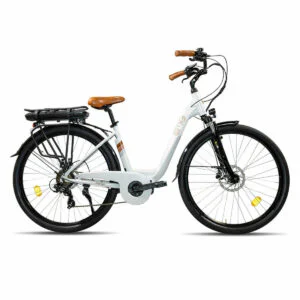 Emg Marilyn Plus Bicicletta Elettrica 28" 250W 36V 13Ah 80km Shimano Freni Disco Idraulici Bianco