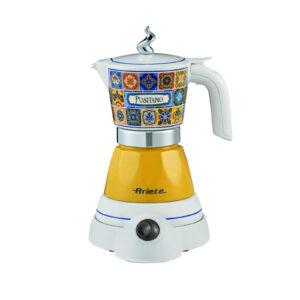 Moka Elettrica Ariete 1358/1P Aroma Positano 400W 2/4 Tazze Cordless Spegnimento Automatico Mantenimento Temperatura
