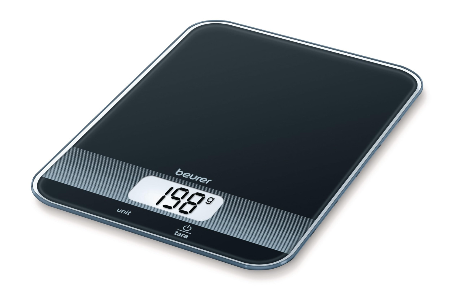 Beurer KS 19 Bilancia da Cucina Digitale in Vetro 5 kg 1 g Display LCD Nero 1 0 45