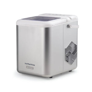 Ariete 651 Macchina per Ghiaccio Portatile 1,4L 9 Cubetti in 6 Min 12Kg/24h Inox Autopulizia