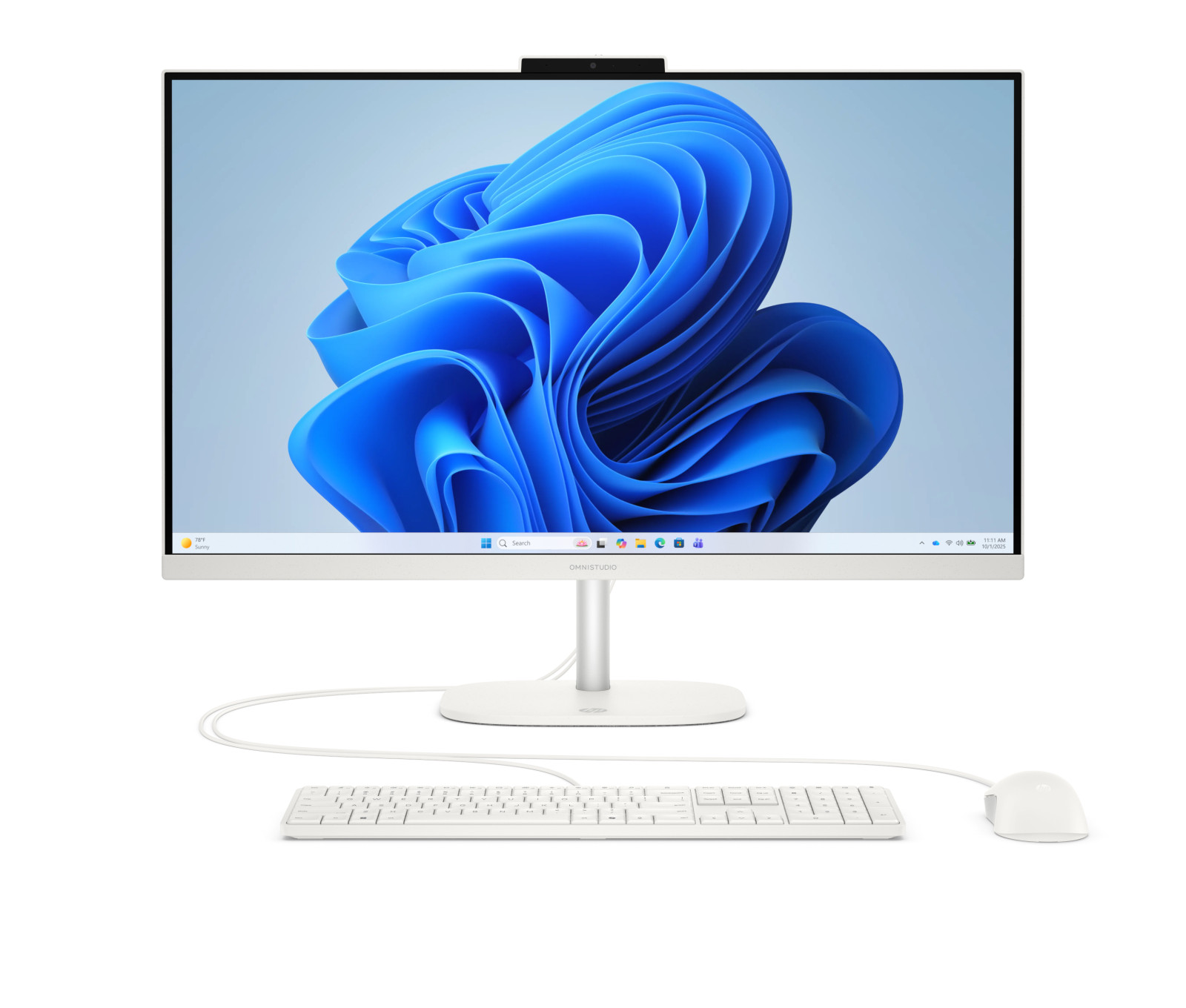 Hp PC All-in-One OmniStudio 27-cv0008nl 27" FHD IPS AMD Ryzen 5 220 8GB DDR5 512GB SSD NVMe Windows 11 Home Wi-Fi 6 Bianco 1 0 53
