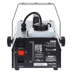 Algam lighting S1000 Macchina del Fumo Orizzontale 1000W 150m³/min Telecomando Wireless e Cablato Nero