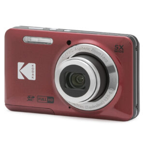 Kodak Fotocamera Compatta PIXPRO FZ55 16 MP Zoom Ottico 5x Grandangolo 28mm Video Full HD 1080p LCD 2.7" Rosso
