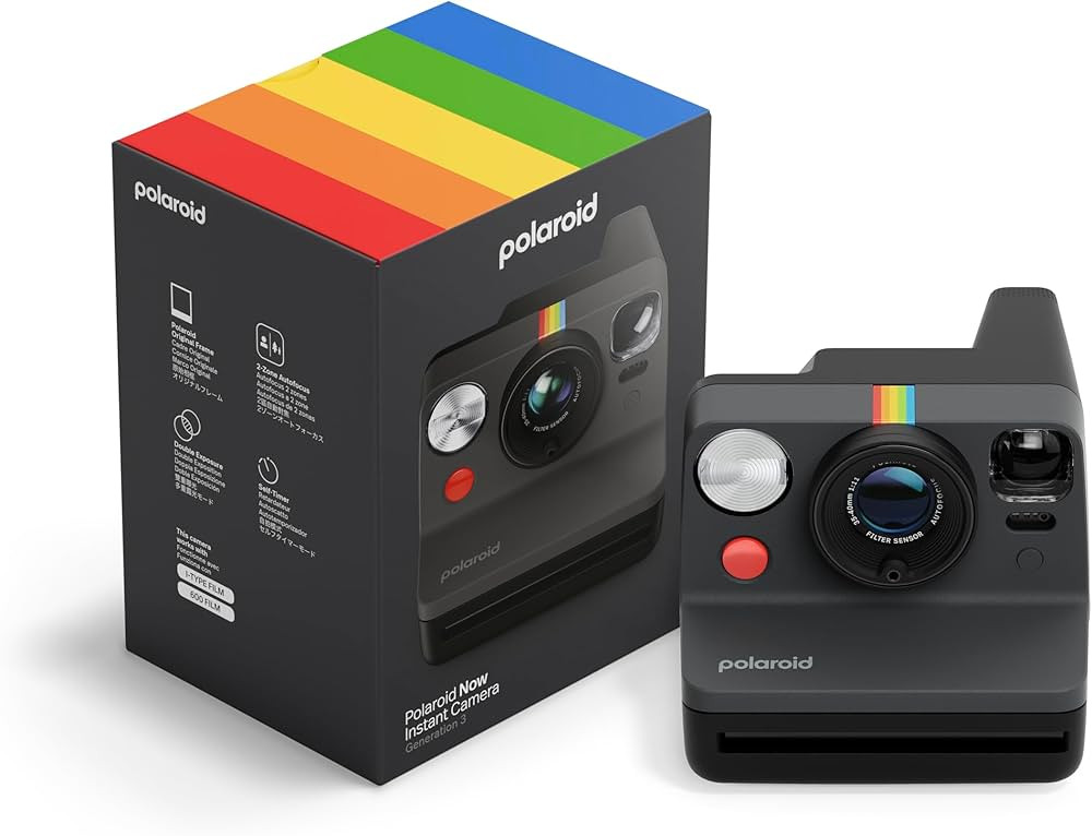Polaroid Now Generation 3 Fotocamera Istantanea Nero Autofocus i-Type USB-C 9154 1 0 94