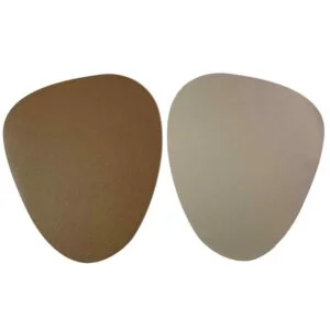 TOVAGLIETTA STONE DOUBLE PVC 44X37CM AVORIO/MARRON